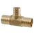 1" x 1" x 3/4" PEX Lead-Free Bronze NP11R-LF Series Insert Tee | PXFT131BZ