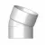 3" Spigot x Hub PVC P Series SDR-35 22-1/2 Degrees 1/16 Bend Solvent Weld Sewer Elbow | SDP22ST030