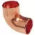 3" Solder Cup Copper 607 Series 90 Degrees Close Rough Elbow | SFC90C030