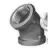 2" Female Threaded Black Malleable Iron 45 Degrees Elbow | TFB45F020