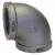 1-1/4" FNPT Black Malleable Iron Schedule 40 90 Degrees 1101 Series Domestic Elbow | TFB90F012D