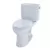 18-1/2" x 16" x 16-1/8" Vitreous China Cotton White Elongated Front Drake II Series Toilet Bowl | TOTC454CUFG01