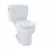 26-3/8" x 14" x 14-5/8" Vitreous China Cotton White Round Front Eco Drake Series Toilet Bowl | TOTC743E01