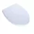 18-5/8" x 14-1/16" Cotton White Polypropylene with Cover with Cover For Toto Washlet+ Toilets SoftClose Series Elongated Front Toilet Seat | TOTSS12401