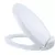 18-1/2" x 14-1/4" Cotton White Polypropylene with Cover For Elongated Toilet Bowls SoftClose Series Elongated Front Toilet Seat | TOTSS20401