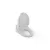 20-7/8" x 15-3/8" Cotton White Plastic Washlet C200 Series Elongated Front with Cover Bidet Seat | TOTSW204401