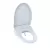 20-11/16" x 15-1/16" Cotton White Plastic Washlet S550E Series Contemporary Elongated with Cover Bidet Seat | TOTSW305601