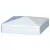 1.424" Vinyl White External Long Lip Pyramid Horse Post Cap | VCOSPC35W
