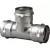 1" x 1" x 1/2" Press 304 Stainless Steel 6018 Series Tee | VGA85642