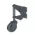 11.44" x 5.56" Stainless Steel Powder Coated Black Heavy-Duty Spring Loaded Gate Wheel | VGWSLB