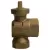 3/4" FNPT Lead-Free Brass 74644BF Series Reduced Port Angle Ball Valve Curb Stop | MCD5149064
