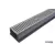 5-3/4" x 10' Gray with 1' x 10' Section of PVC Channel 5' x 2' Grates Channel Kit | NDS40010WH