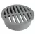 NDS ROUND GRATE GREY 4" | NDS12