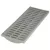 8" Rectangular HDPE Gray Pro Light Traffic Flat Channel Grate | NDS837