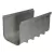 20" x 12-1/4" x 12" PVC Light Gray Deep Profile Channel Drain | NDS843