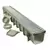 39-3/8" X 5-1/2" X 5" Polyolefin/Steel Light Gray Channel Drain Kit |  864GMTL
