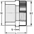 Sch. 40 PVC Adapter 1-1/2" Socket x Special Reinforced FIPT Standard | 435015SR