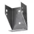 2" x 4" x 2.48" Steel Hot-Dip Galvanized Rail Mounting Bracket | WTSFB24