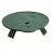 Valve Box Lid, 10" Round Green Universal