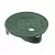 Valve Box Lid, 6" Round Green Universal