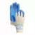 T Christy Enterprises Flex Gloves, Latex Blue Cotton String Knit | 9680L