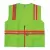 Safety Vest, Medium Polyester Fluorescent Neon Green Glo Lime Series Multi-Pocket Type R Class 2