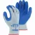 Majestic Glove Work Gloves, Rubber Latex Blue/Gray All-Purpose Palm-Dipped | 3385 - M