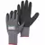 Work Gloves, Large Iridium Nitrile Foam Dipped Oil and Dirt Resistant Black