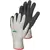 Work Gloves, Medium Latex/Fiberglass/Nylon Fabric Gray