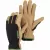 Men's Gloves, Large Goatskin Leather Black/Tan Kobolt Golden