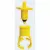 3/4" x 1/2" Swing Pipe Barb x FNPT Yellow ABS Saddle | BS15900