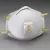 5-1/2" x 6-1/4" White Braided Headstrap Particulate Disposable N95 Respirator | ERB13502