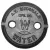 2" Black Dip Cast Iron 2-Hole Erie Pattern For 5601 Curb Box Water Marking Lid | MCD5601L