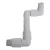 1.25" NPT x Acme Standard Side Inlet Single-Top Outlet Light Gray Swing Joint | RBG125NPTACMESJ