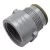1-1/4" FNPT x Male Acme Light Gray Swing Joint Adapter | RBG125NPTACME