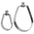 4" Pre-Galvanized Zinc Carbon Steel 69 Series Adjustable Swivel Loop Hanger | ANV0500301809