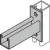 Electrogalvanized AS651 Series Reversible Standoff Strut Bracket | ANVAS65118
