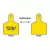 Yellow POTABLE WATER Thermoplastic Polyurethane (TPU) Single Sided Valve Identification Tag | CSTIDMAXY1PW014