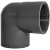 2-1/2" x 1-1/2" Socket x Acme Gray PVC Service Elbow | LSC307291