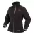 Medium Polyester Black Women Zipper Closure Heated Jacket | MKE232B21M