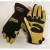 Pigskin Leather Hook and Loop Button Cuff Mechanics Gloves | YLS1958P