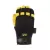 Deerskin Leather Black/Gold Hook and Loop Elastic Wrist Cuff A-Grade Heatlok Lined Mechanics Gloves | YLS2150H