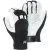 Large Goatskin Leather Black/White Hook and Loop Elastic Wrist Cuff A-Grade Mechanics Gloves | YLS2153L