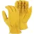 Deerskin Leather Gold Rolled Hem Cuff B-Grade Driver Gloves | YLS750DG