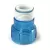 2-1/4" L Clear Blue with Ring For Classic Units Statuary Units Advantage Series Quartz Cap | AQUA40011