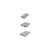 Belgard Lafitt Modular Slab Paver, 1.96", 3-Piece, Rustic, Titanium | 10072022
