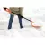 18" Orange with Plastic Edge Shovel Snow | HYR80026