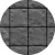 Techo-Bloc Valet Paver, 6-1/2" x 6-1/2", Onyx Black | 004849