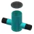 ADS Nyloplast Drain Basin with Round Grate, Round PVC Green 24" x 5' | DFD2824AG5