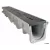 6" x 48" Polyethylene Light Gray Deep Channel | NDDDS106